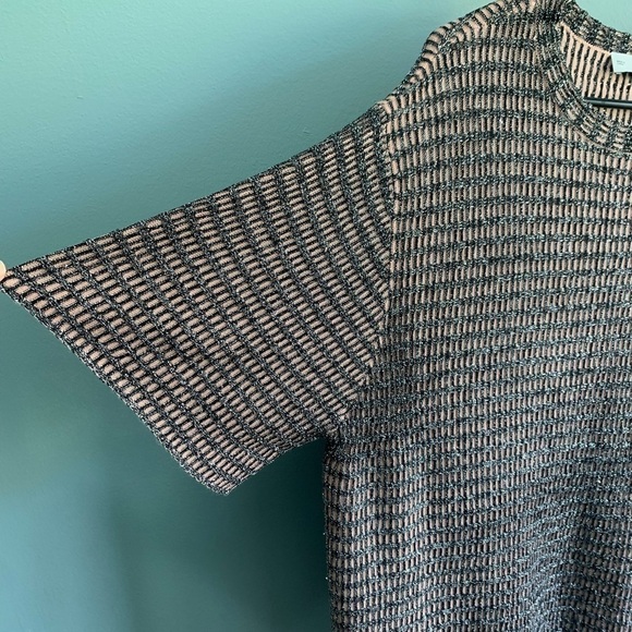 ZARA Knit tunic Metallic knit Dress- Size Large - Picture 3 of 9